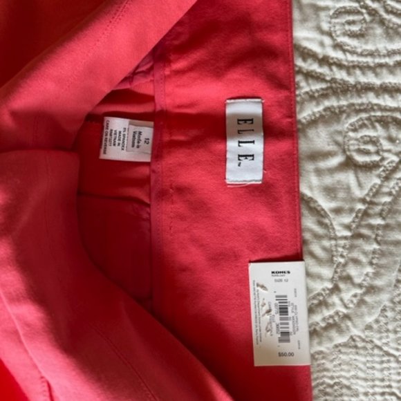 NWT ELLE Calypso Coral Ankle pant - Picture 6 of 6